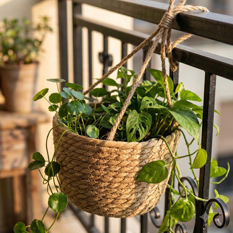 1/3x Rope Hanging Planter Bask - Spider Plant Hanging 评论和价格