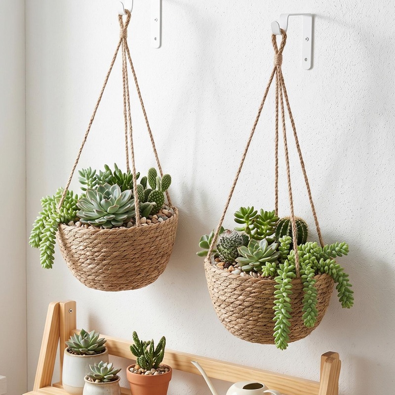 1/3x Rope Hanging Planter Bask - Spider Plant Hanging 评论和价格