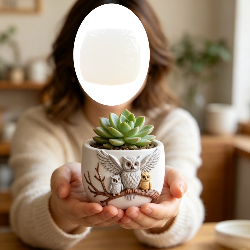 The owl standing on the branch - Echeveria Succulent 评论和价格