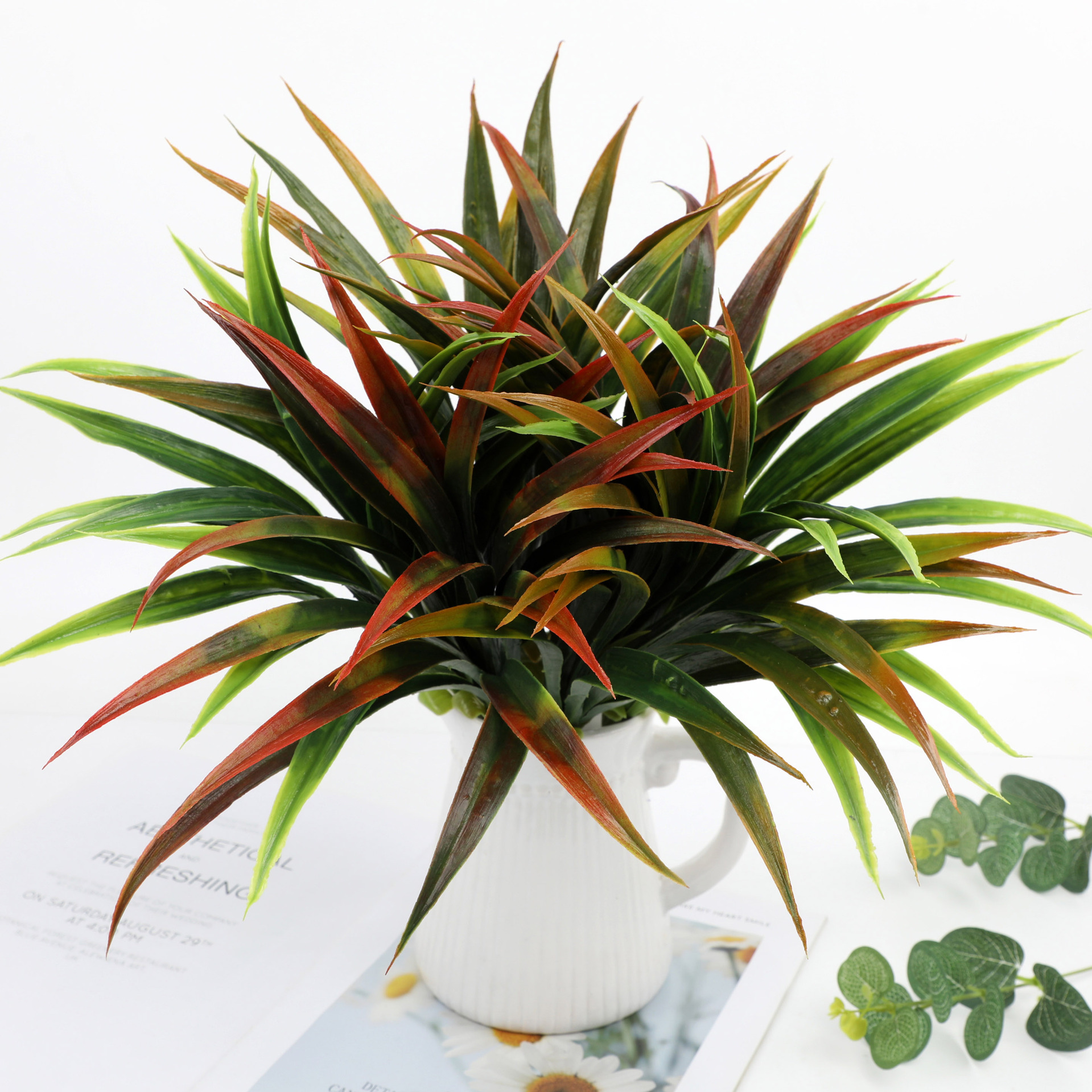 3PCSArtificial Gladiolus Grass - Dracaena Marginata 评论和价格