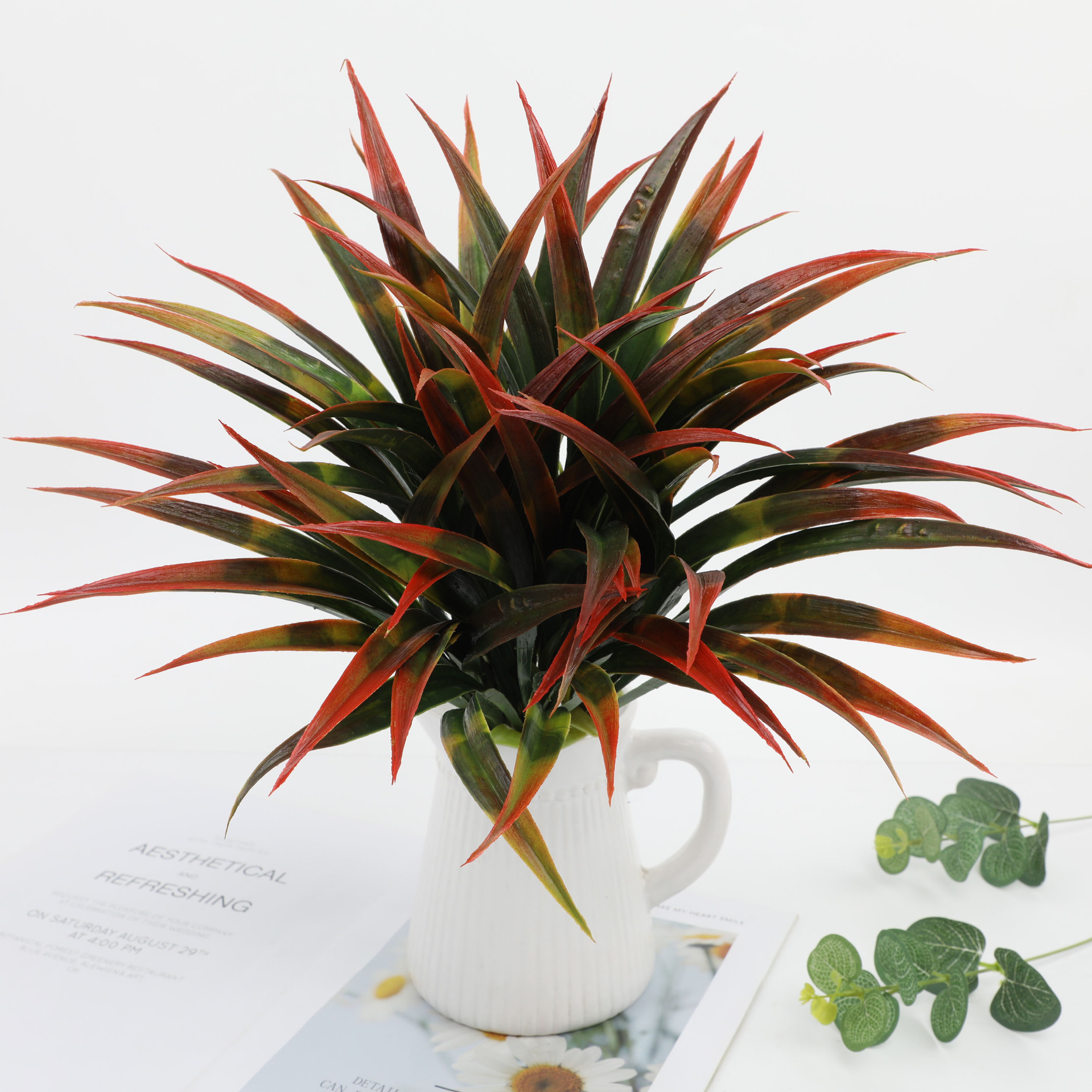 3PCSArtificial Gladiolus Grass - Dracaena Marginata 评论和价格
