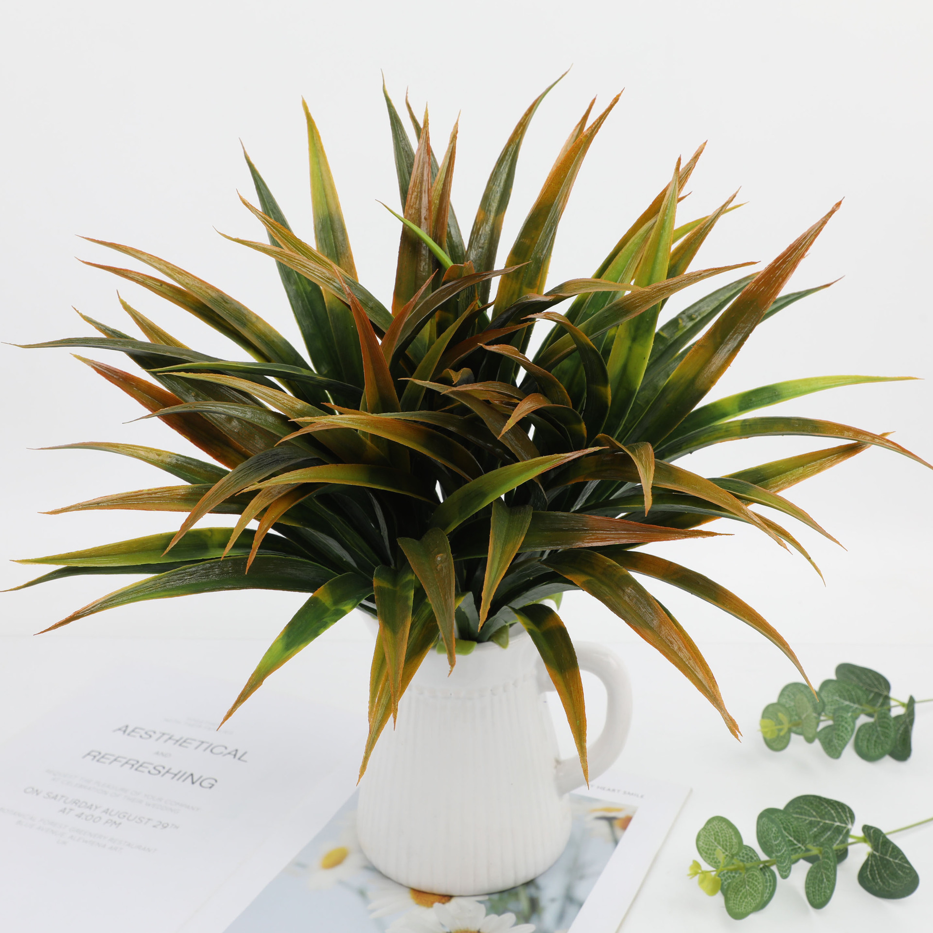 3PCSArtificial Gladiolus Grass - Dracaena Marginata 评论和价格
