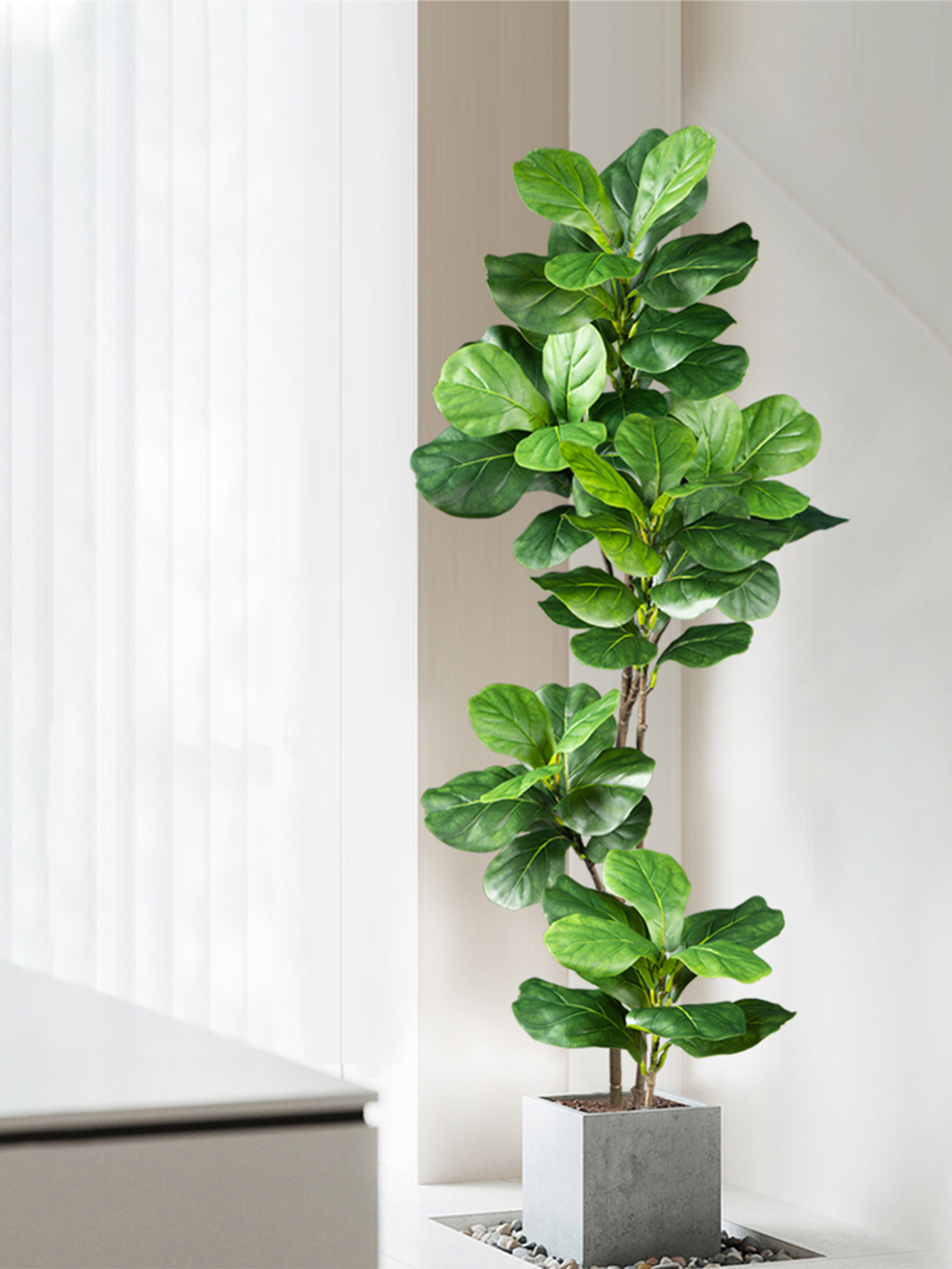 70-135cm Large Artificial Ficu - Ficus Lyrata Tree 评论和价格