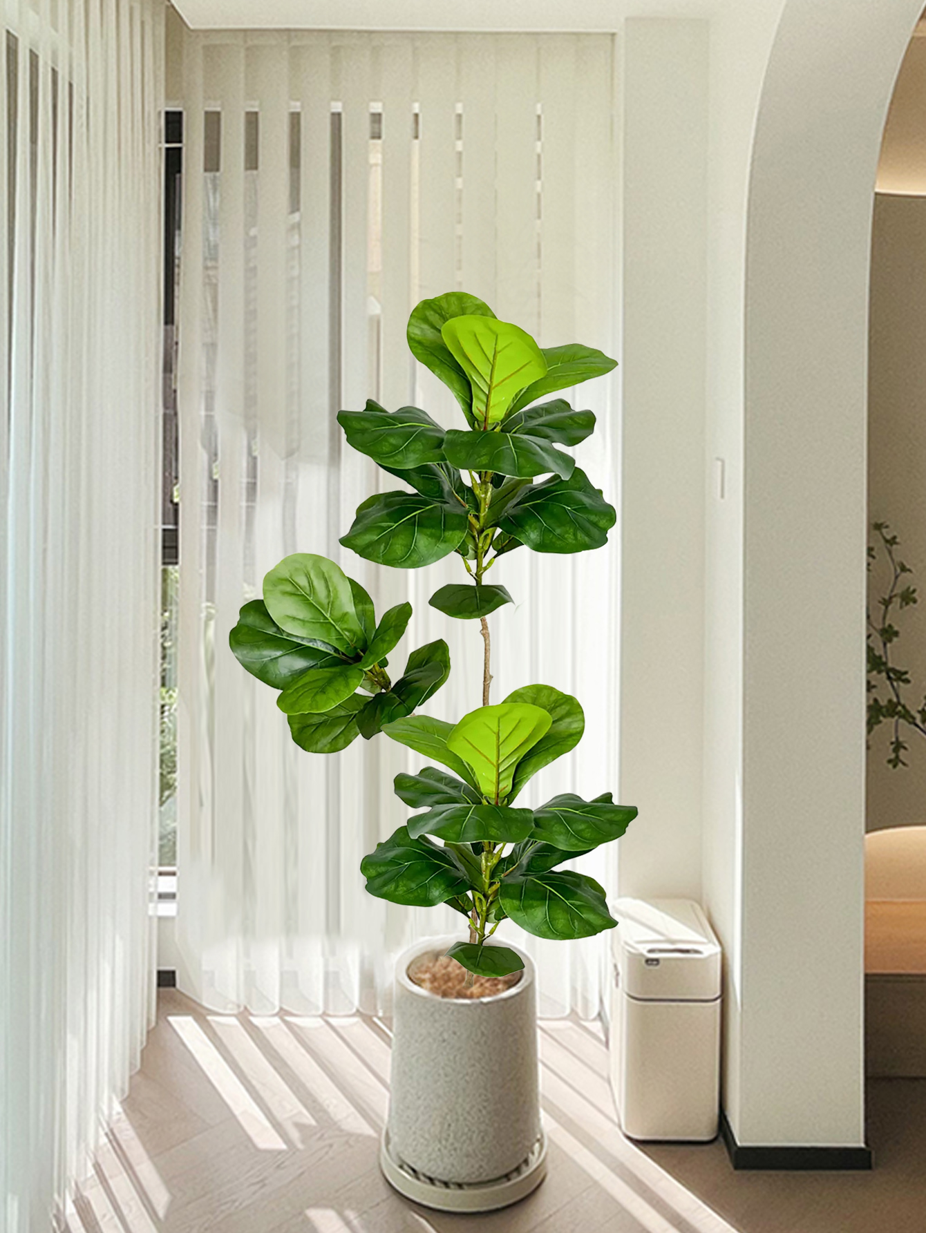 70-135cm Large Artificial Ficu - Ficus Lyrata Tree 评论和价格