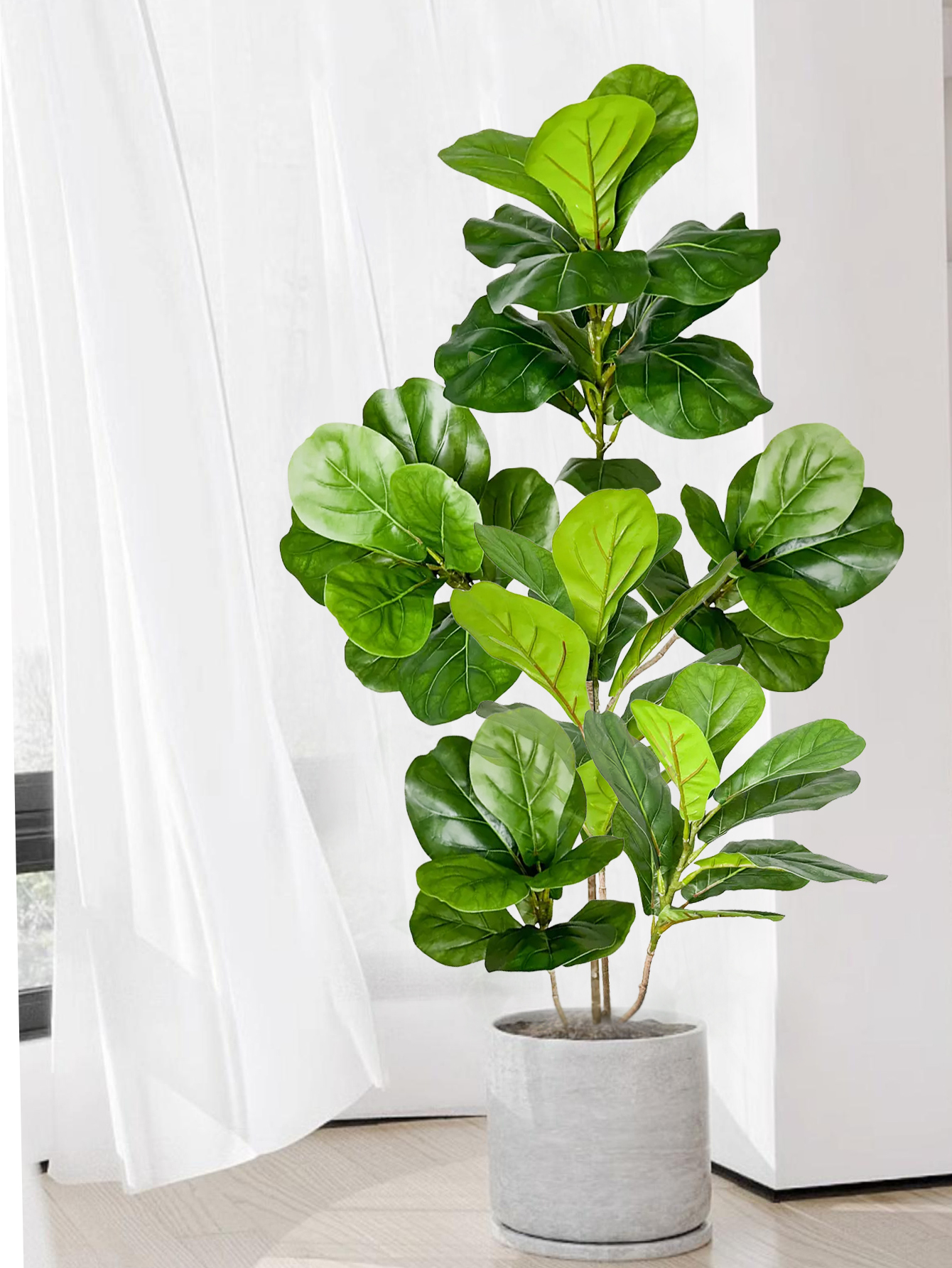 70-135cm Large Artificial Ficu - Ficus Lyrata Tree 评论和价格
