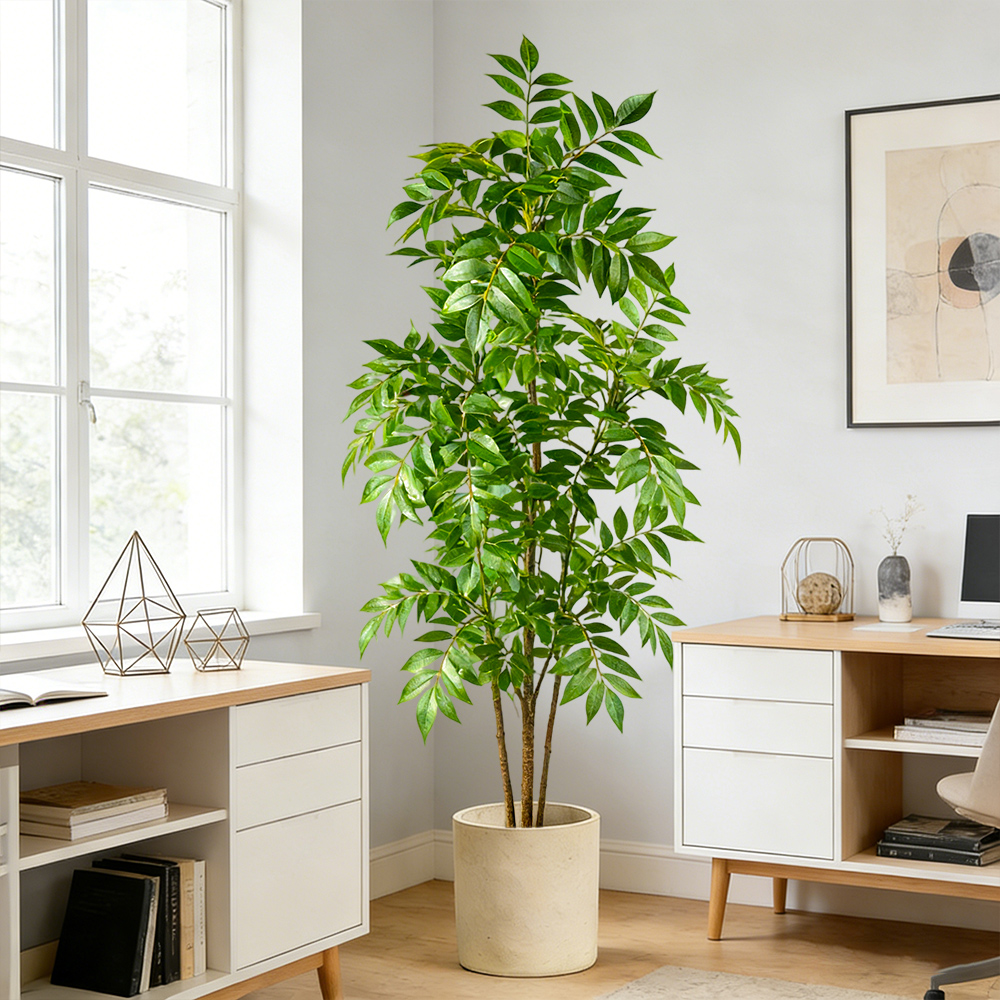 76-140cm Artificial Rubber Tre - Ficus Lyrata Tree 评论和价格