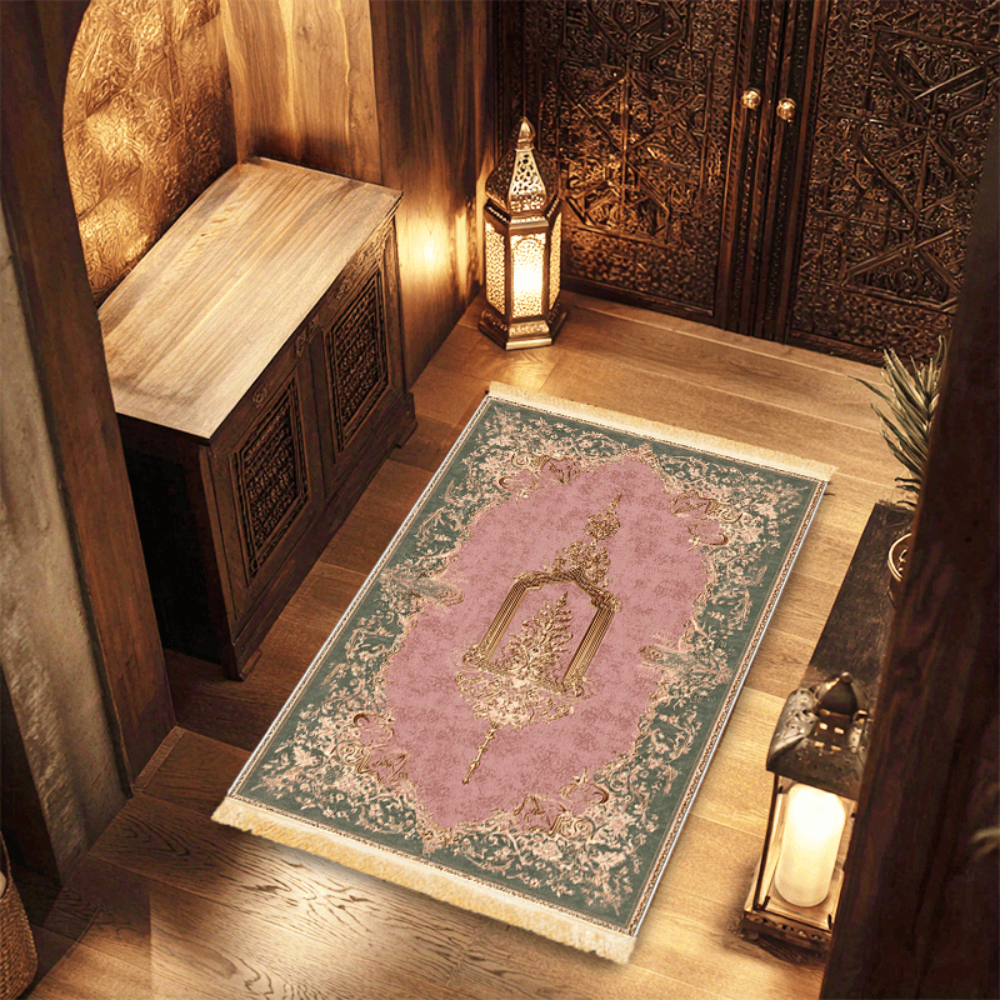 Polyester Muslim Prayer Rug, L - Maranta Prayer Plant 评论和价格