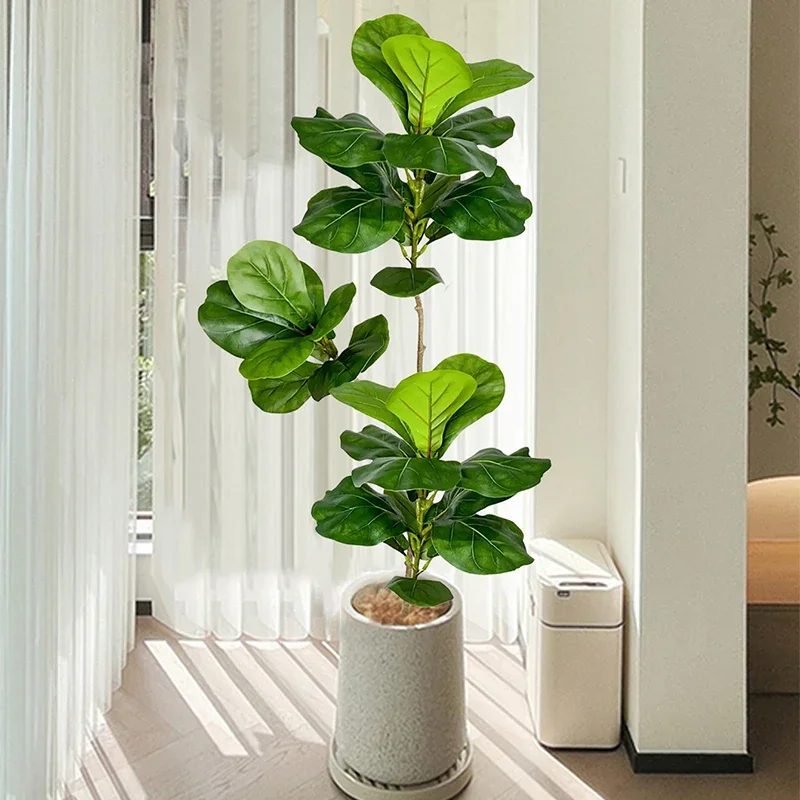 2-4.9FT Large Artificial Ficus - Ficus Lyrata Tree 评论和价格